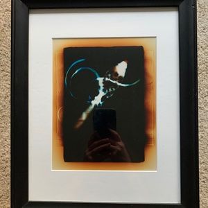 2 Framed Abstract Photos - printed in color darkroom